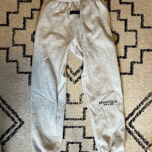 Fear of God Essentials Light Gray Joggers